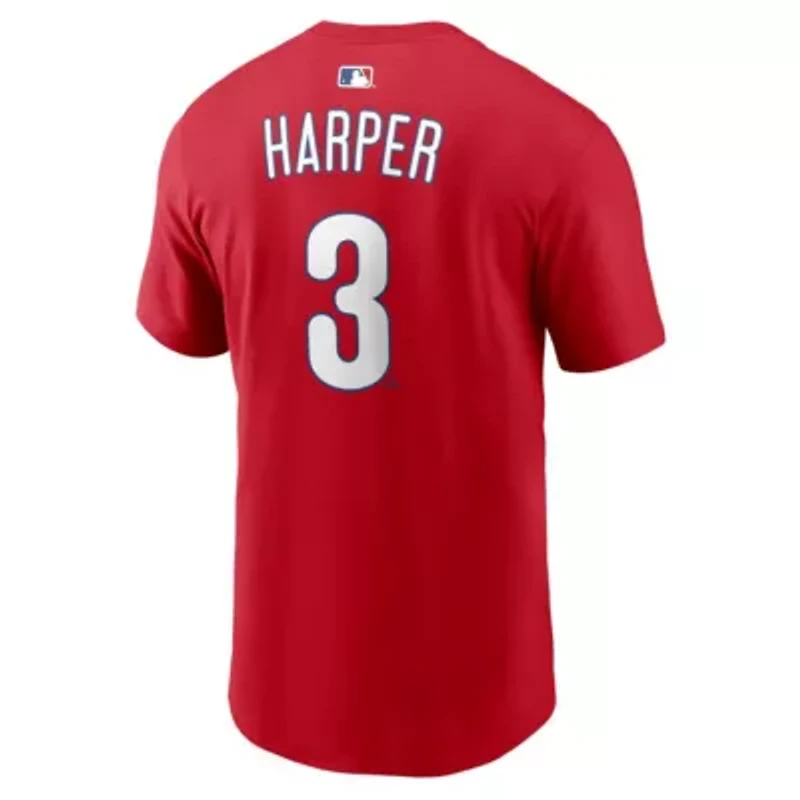 MLB Nike Bryce Harper Philadelphia Phillies Name & Number T-Shirt