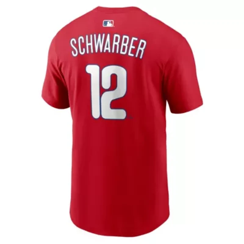 MLB Nike Kyle Schwarber Philadelphia Phillies Name & Number T-Shirt