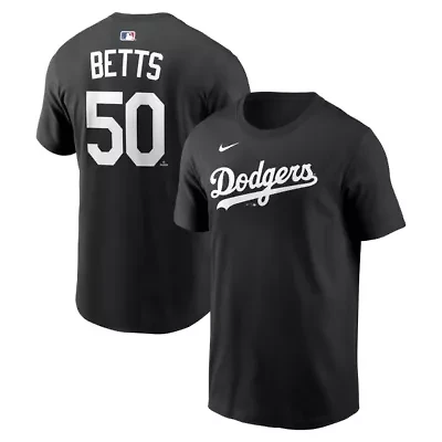 MLB Nike Mookie Betts Los Angeles Dodgers Name & Number T-Shirt
