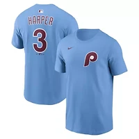 MLB Nike Bryce Harper Light Philadelphia Phillies Name & Number T-Shirt