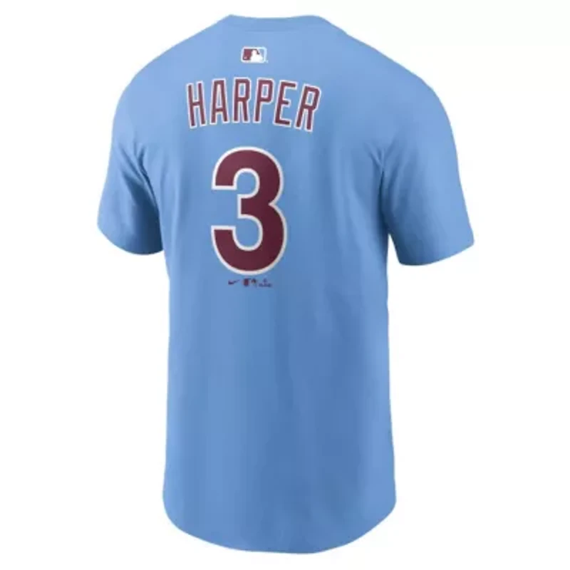 MLB Nike Bryce Harper Light Philadelphia Phillies Name & Number T-Shirt