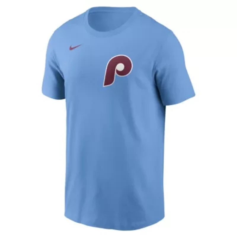 MLB Nike Kyle Schwarber Light Philadelphia Phillies Name & Number T-Shirt
