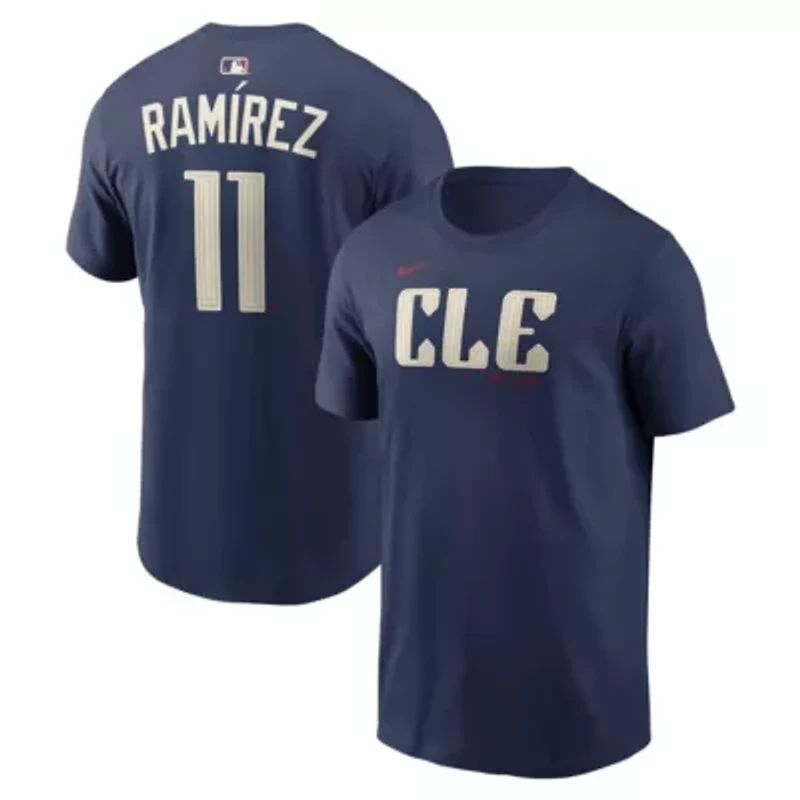 MLB Nike José Ramírez Cleveland Guardians City Connect Name & Number T-Shirt