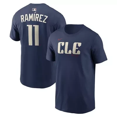 MLB Nike José Ramírez Cleveland Guardians City Connect Name & Number T-Shirt