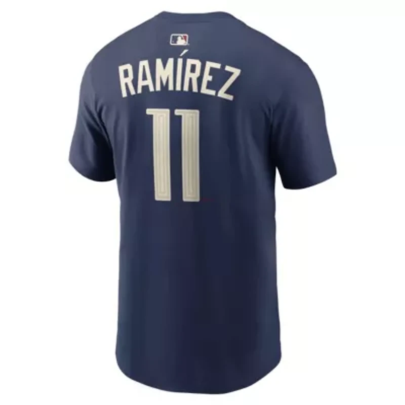 MLB Nike José Ramírez Cleveland Guardians City Connect Name & Number T-Shirt