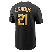 MLB Nike Roberto Clemente Pittsburgh Pirates Cooperstown Collection Name & Number T-Shirt