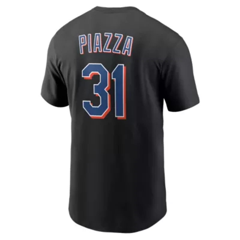MLB Nike Mike Piazza New York Mets Cooperstown Collection Name & Number T-Shirt