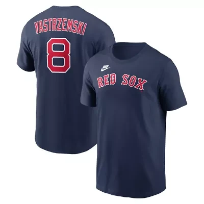 Boston Red Sox MLB Nike Carl Yastrzemski Cooperstown Collection Name & Number T-Shirt