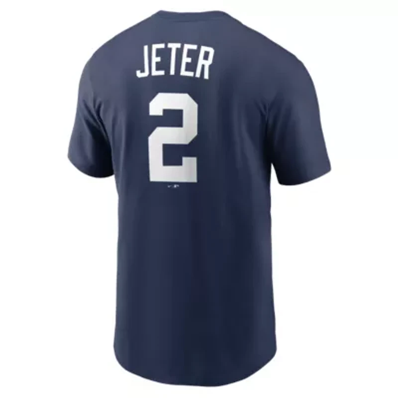 MLB Nike Derek Jeter New York Yankees Cooperstown Collection Name & Number T-Shirt