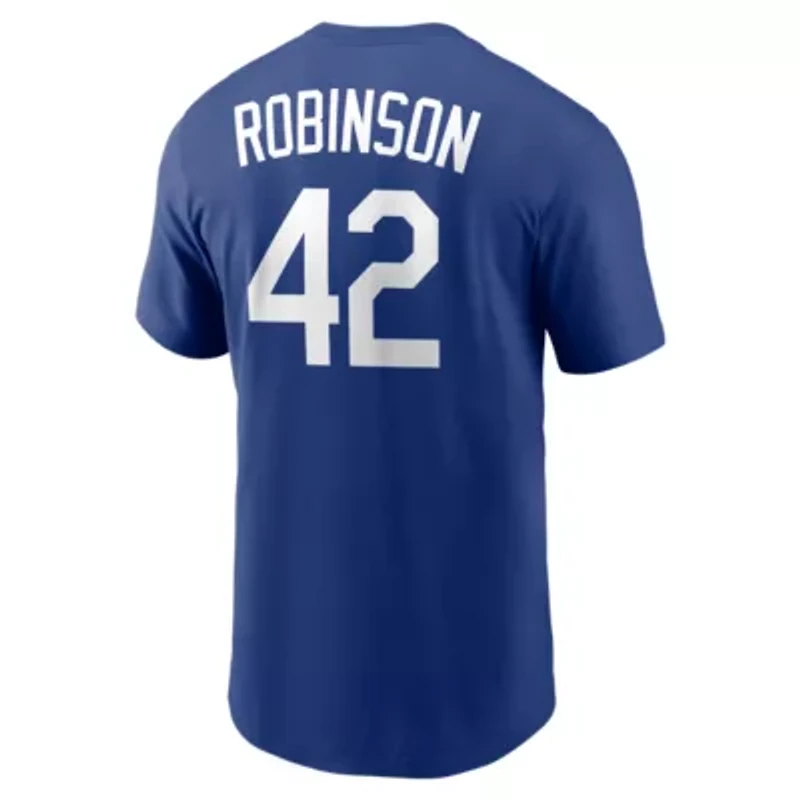 Cooperstown Teams Nike Jackie Robinson Brooklyn Dodgers Collection Name & Number T-Shirt