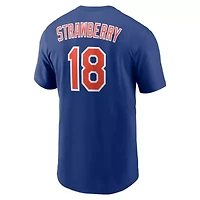 MLB Nike Darryl Strawberry New York Mets Cooperstown Collection Name & Number T-Shirt