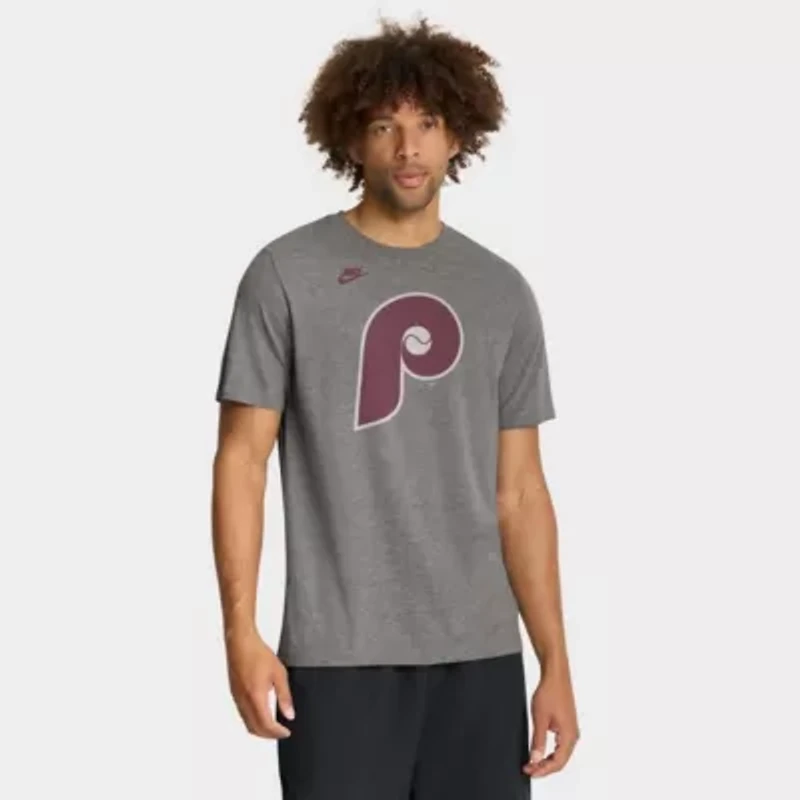MLB Nike Philadelphia Phillies Cooperstown Logo Tri-Blend T-Shirt