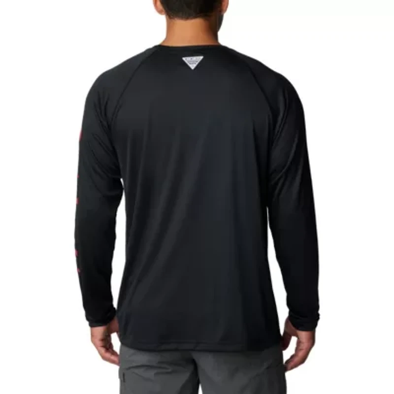 NCAA Georgia Bulldogs Terminal Tackle Omni-Shade Raglan Long Sleeve T-Shirt