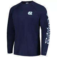 NCAA North Carolina Tar Heels Terminal Tackle Omni-Shade Raglan Long Sleeve T-Shirt