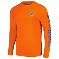 NCAA Florida Gators Terminal Tackle Omni-Shade Raglan Long Sleeve T-Shirt
