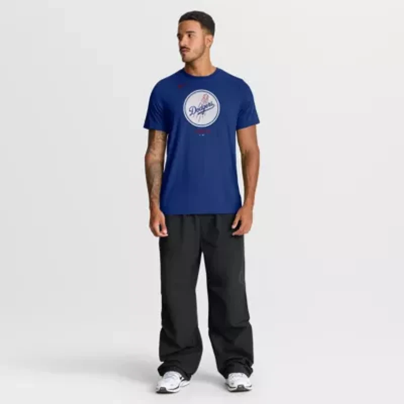 MLB Nike Los Angeles Dodgers Tri-Blend Logo T-Shirt