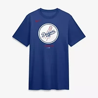 MLB Nike Los Angeles Dodgers Tri-Blend Logo T-Shirt