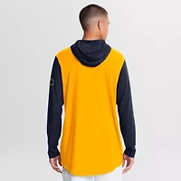NCAA Nike West Virginia Mountaineers Campus Legacy Tri-Blend Long Sleeve Hooded T-Shirt