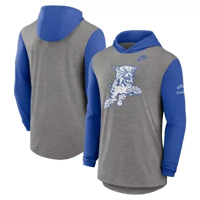 NCAA Nike Kentucky Wildcats Campus Legacy Tri-Blend Long Sleeve Hooded T-Shirt