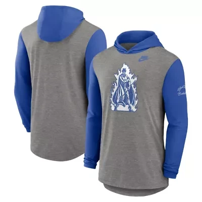 Duke Blue Devils NCAA Nike Campus Legacy Tri-Blend Long Sleeve Hooded T-Shirt