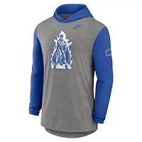 Duke Blue Devils NCAA Nike Campus Legacy Tri-Blend Long Sleeve Hooded T-Shirt