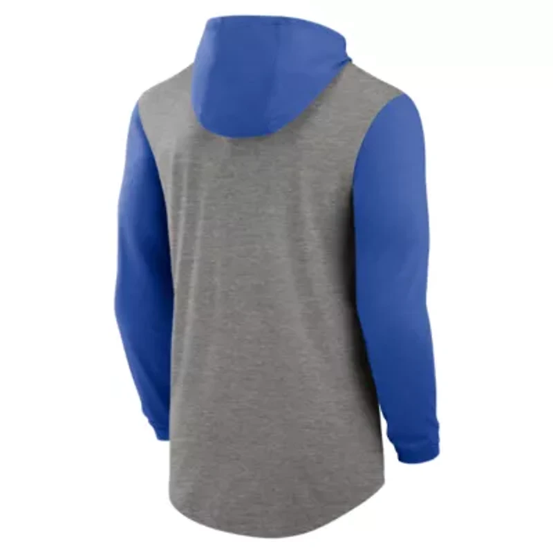 Duke Blue Devils NCAA Nike Campus Legacy Tri-Blend Long Sleeve Hooded T-Shirt