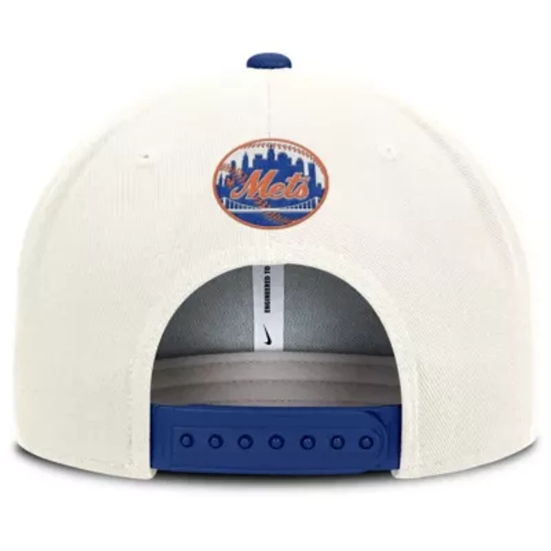 MLB Nike Cream/Royal New York Mets Cooperstown Pro Dri-FIT Snapback Hat