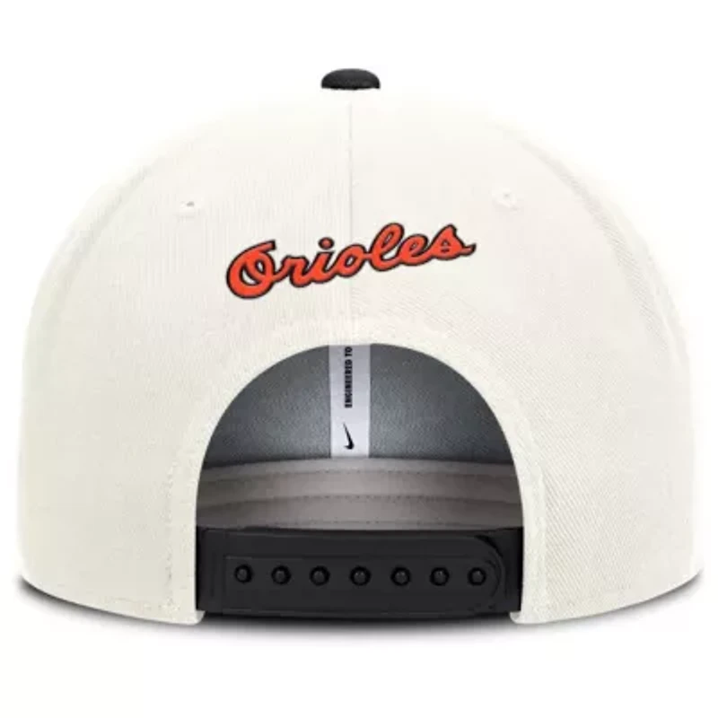 MLB Nike Cream/Black Baltimore Orioles Cooperstown Pro Dri-FIT Snapback Hat
