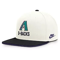 MLB Nike Cream/Black Arizona Diamondbacks Cooperstown Pro Dri-FIT Snapback Hat