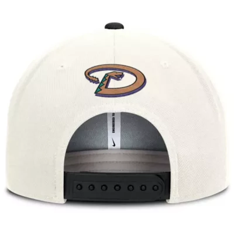 MLB Nike Cream/Black Arizona Diamondbacks Cooperstown Pro Dri-FIT Snapback Hat