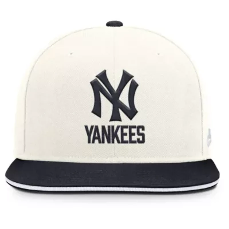 MLB Nike Cream/Navy New York Yankees Cooperstown Pro Dri-FIT Snapback Hat