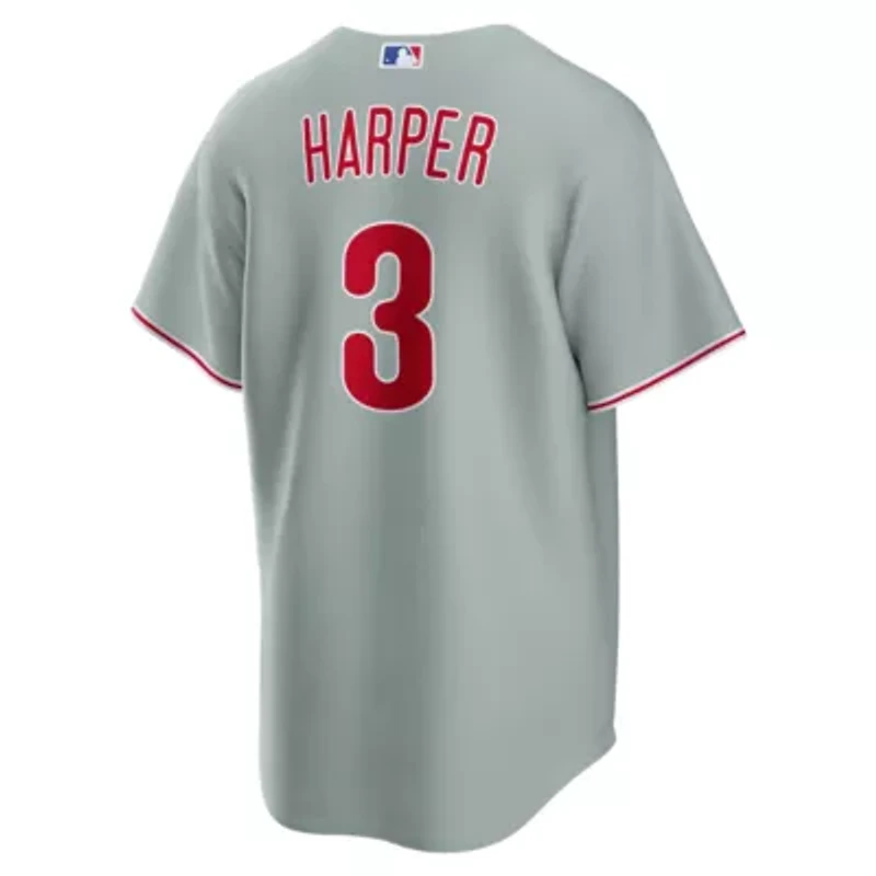 MLB Nike Bryce Harper Philadelphia Phillies Road Replica Jersey