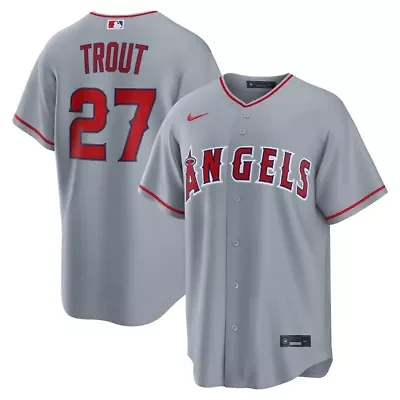 MLB Nike Mike Trout Los Angeles Angels Road Replica Jersey
