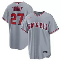 MLB Nike Mike Trout Los Angeles Angels Road Replica Jersey