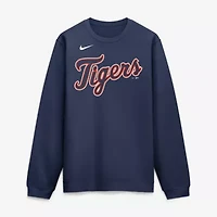 MLB Nike Detroit Tigers Primetime Wordmark Sweatshirt