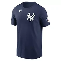 MLB Nike CC Sabathia New York Yankees 2025 Baseball Hall of Fame Retired Name & Number T-Shirt