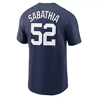 MLB Nike CC Sabathia New York Yankees 2025 Baseball Hall of Fame Retired Name & Number T-Shirt
