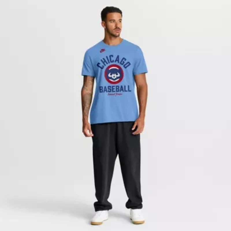 MLB Nike Light Chicago Cubs Cooperstown Collection T-Shirt