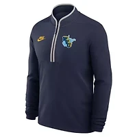 NCAA Nike West Virginia Mountaineers Throwback Lightweight Victory Dri-FIT Half-Zip Pullover