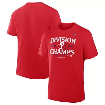 MLB Fanatics Philadelphia Phillies 2025 NL East Division s Locker Room T-Shirt