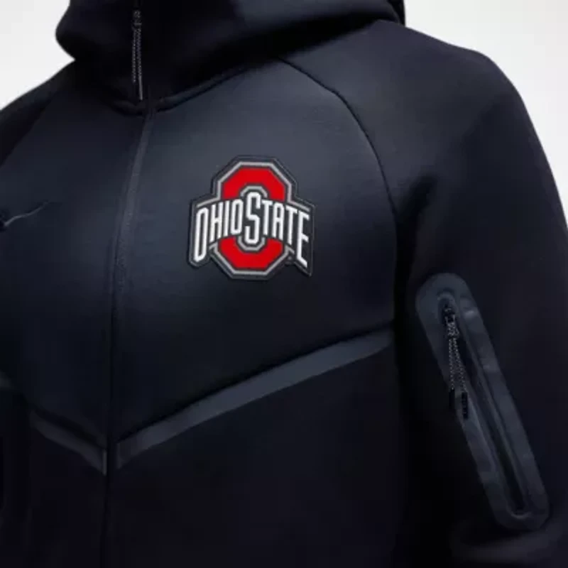 NCAA Nike Ohio State Buckeyes Tech Fleece Full-Zip Windrunner Hoodie