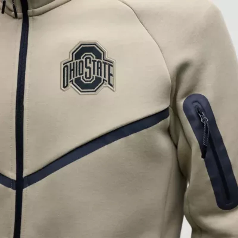 NCAA Nike Ohio State Buckeyes Tech Fleece Full-Zip Windrunner Hoodie