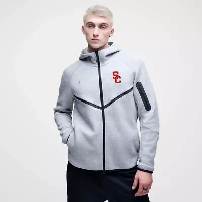 NCAA Nike USC Trojans Tech Fleece Full-Zip Windrunner Hoodie