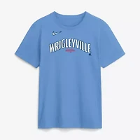 MLB Nike Light Chicago Cubs City Connect Large Logo T-Shirt