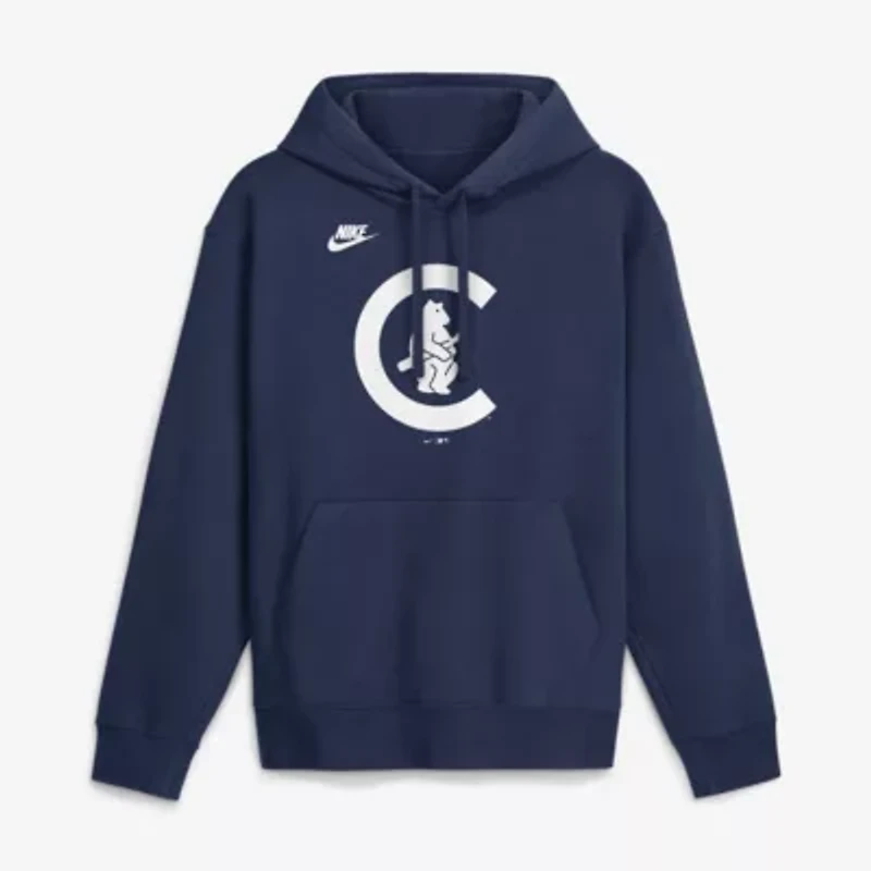 MLB Nike Chicago Cubs Cooperstown Collection Logo Club Hoodie