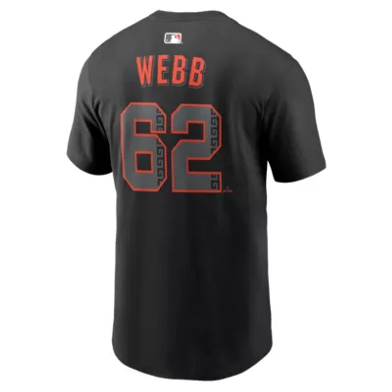 MLB Nike Logan Webb San Francisco Giants Alternate Name & Number T-Shirt
