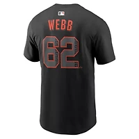 MLB Nike Logan Webb San Francisco Giants Alternate Name & Number T-Shirt