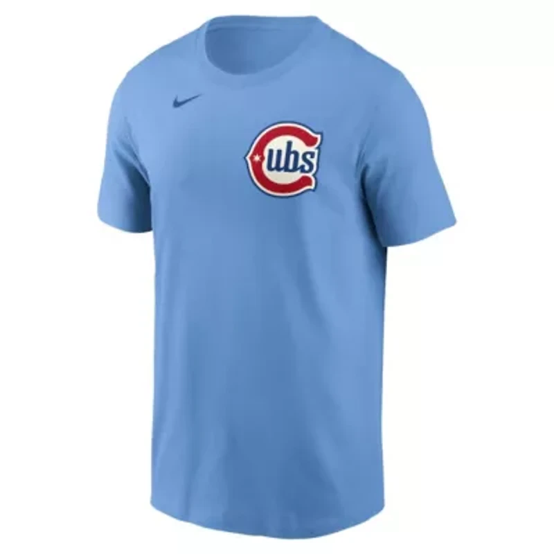 MLB Nike Pete Crow-Armstrong Light Chicago Cubs Fuse Name & Number T-Shirt