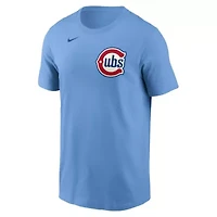 MLB Nike Pete Crow-Armstrong Light Chicago Cubs Fuse Name & Number T-Shirt