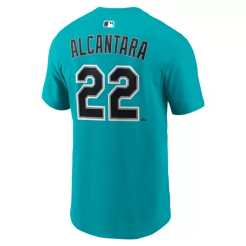 MLB Nike Sandy Alcantara Miami Marlins Alternate Name & Number T-Shirt